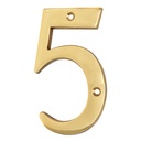 [43683] Numero "5" laton solido de 4".