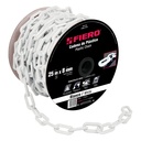 [44181] Cadena de plastico 8mm. Blanca.