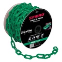 [44184] Cadena de plastico 8mm, verde.