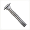 [44712] Paquete de 20 tornillos cabeza de coche galvanizado s 1/4" x 1".