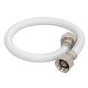 [45312] Manguera de vinilo blanco para lavabo y fregadero 1/2" x 1/2" de 40 cm.