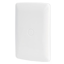 [46141] Placa de ABS ciega linea italiana color blanco.