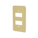 [46436] Placa 2 moduls alum. Economica voltech.