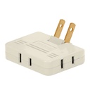 [46812] Multicontacto triple con entradas laterales tipo bisagra.
