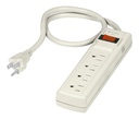 [47181] Multicontacto 16 AWG con 4 entradas uso rudo.