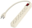 [47188] Multicontacto 16 AWG con 6 entradas uso domestico.