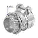 [47342] Conector recto 1" para tubo flex. Voltech.