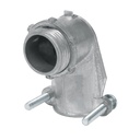 [47345] Conector curvo para tubo flexibe metalico 1".
