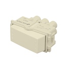 [48083] Interruptor de 3 vias linea italiana color marfil.