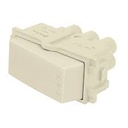 [48084] Interruptor sencillo linea italiana color marfil.