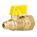 [49115] Valvula de control de laton para gas 3/8" x 1/2".