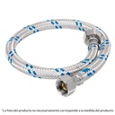 [49121] Manguera de aluminio 55 cm para lavabo/fregadero de 1/2" x 1/2".