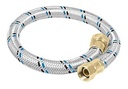 [49130] Manguera de hule 60 cm para boiler de 3/4" x 3/4".