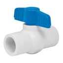 [49156] Valvula de esfera PVC para cementar de 1/2".