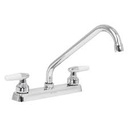 [49221] Mezcladora para fregadero de 8" cuello largo con manerales de cono.