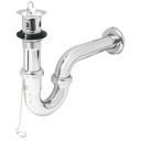 [49335] Cespol para lavabo con contra, cadena y tapon de 1 1/4".