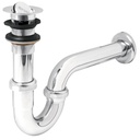 [49337] Cespol para lavabo de laton con contra tipo moneda de 1 1/4".