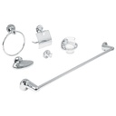 [49395] Juego de 6 accesorios para baño metalicos.