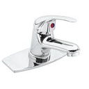 [49408] Monomando inoxidable para lavabo cuello recto y manerales metalico.
