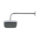 [49451] Regadera cuadrada plato ancho de 6" con brazo inoxidable.