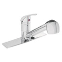 [49685] Monomando para fregadero cuello extraible maneral metalico.
