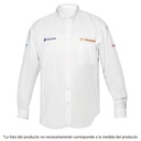 [60360] Camisa blanca para caballero manga larga talla chica.