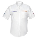 [60362] Camisa blanca para caballero manga larga talla grande.