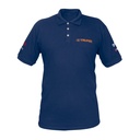[60465] Playera tipo polo azul marino para caballero talla chica.