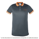 [61081] Playera tipo polo performante gris para caballero talla chica.