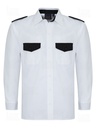 [CAM15112] Camisa manga larga blanco con neg t-ext.