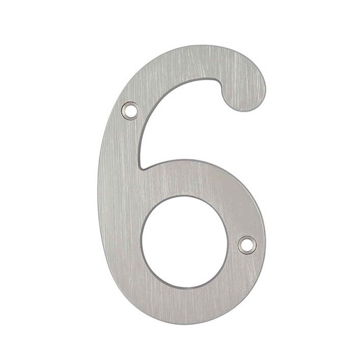 [NUM04655] Numero 6 , de lamina.