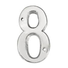 [NUM04665] Numero 8 , de lamina.
