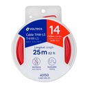 [40150] Carrete con 25 mts de cable THHW-LS 14 AWG (rojo).