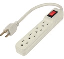[46181] Multicontacto 16 AWG con 4 entradas uso domestico.