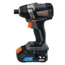 [101402] Destornillador de impacto inalambrico 1/4" 20 V sin carbones.