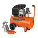 [16095] Kit compresor 50 lts 3 1/2 HP maguera de PVC y pistola.