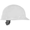 [101258] Casco de seguridad ventilado ajuste con matraca de color blanco.