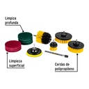 [27191] Juego de 12 accesorios de limpieza y asentado para taladro.