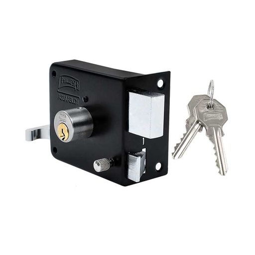 [MX6949] Cerradura derecha de sobreponer acabado negra modelo 175N.