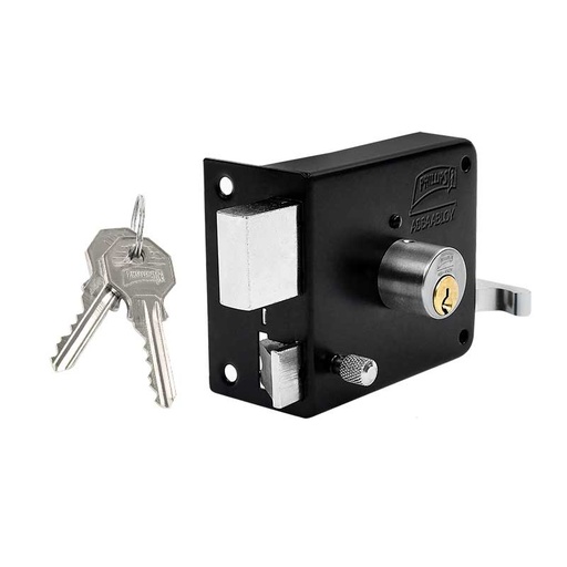 [MX6950] Cerradura izquierda de sobreponer acabado nerga modelo 175N.