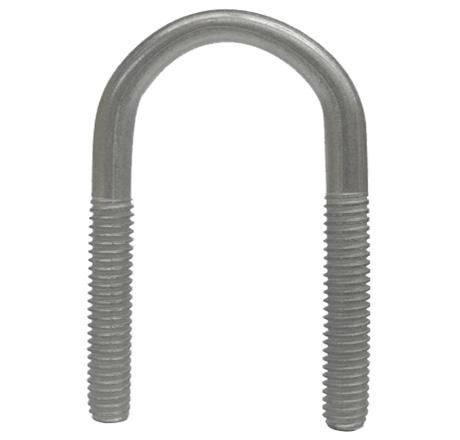 [U120100] Abrazadera roscada ligera galvanizada tipo U de 1".