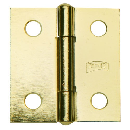 [MX177] Bisagra latonada modelo 125 E de 1 13/16" x 2 1/2" con tornilleria.