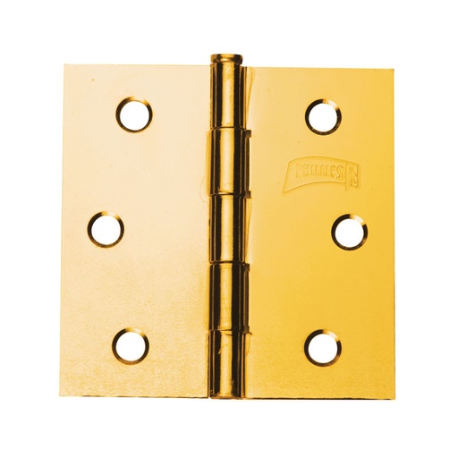 [MX3393] Bisagra latonada modelo 930 E de 3"x3" con tornilleria.