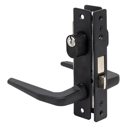 [MX2546] Cerradura de aluminio acabado en negro modelo 549.