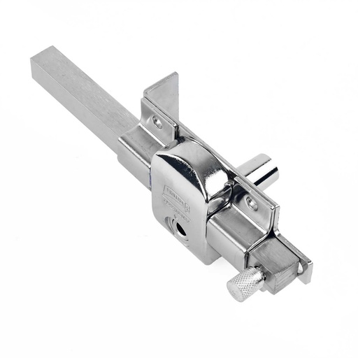 [MX411] Cerradura derecha de sobreponer acabado en cromo modelo X-900 extra seguridad.