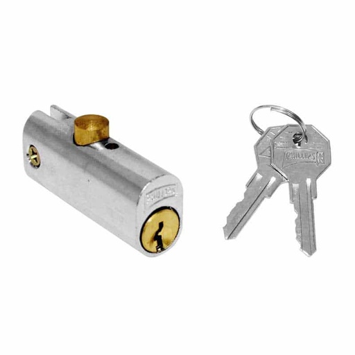 [MX11] Cerradura para archivero acabado en cromo modelo 42.