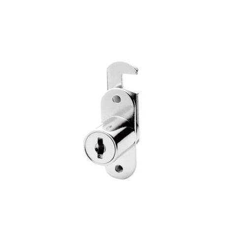 [MX2427] Cerradura para mueble acabado en cromo modelo 130.