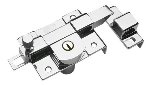 [MX96] Cerrojo izquierdo con picaporte acabado en cromo modelo 775.