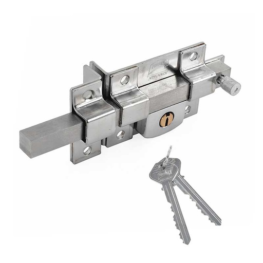 [MX100] Cerrojo libre izquierdo acabado en cromo modelo 800 fija/libre.