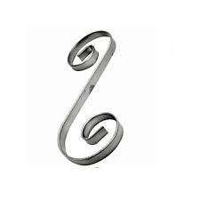 [RIZZO038K] Forja troquelada figura de "S".